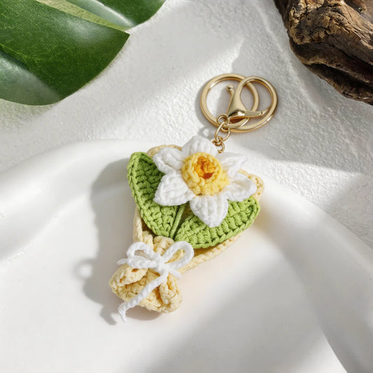 Junior's Knitted Charm Keychain